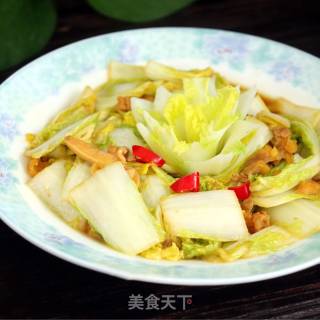 鸡丝炒娃娃菜的做法步骤：6