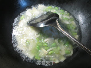 榨菜冬笋炒毛豆的做法步骤：6