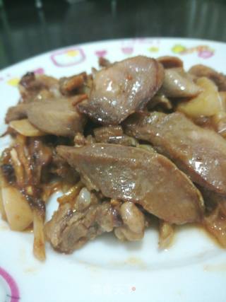 葱姜蒜炒羊舌的做法步骤：3