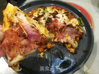 培根披萨的做法步骤：10