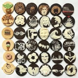 奥利奥饼干画——风靡全网的OREO打开方式的做法步骤：5
