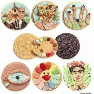 奥利奥饼干画——风靡全网的OREO打开方式的做法步骤：6