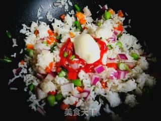 芒果焗米饭的做法步骤：10
