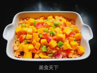 芒果焗米饭的做法步骤：13