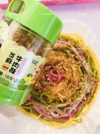 五彩细面的做法步骤：5