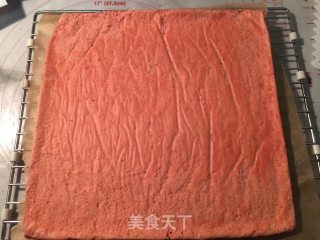 红丝绒蛋糕卷#烤箱美食#的做法步骤：13