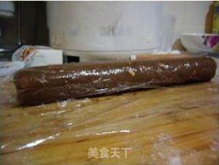 杏仁朗姆提子酥+牛奶可可杏仁饼（一种做法，两种口味）的做法步骤：10