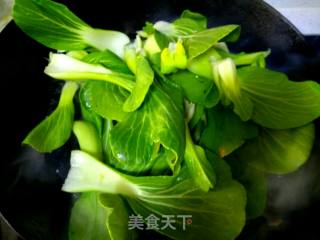 香菇烧油菜的做法步骤：4