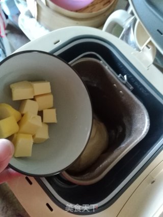 #烤箱美食#蔓越莓面包卷的做法步骤：3