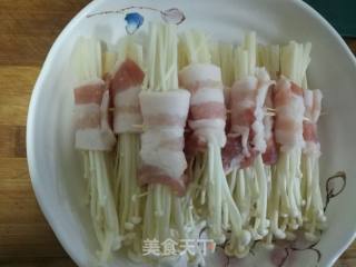 剁椒五花肉卷金针菇的做法步骤：6