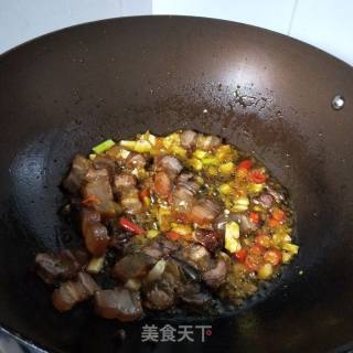腊味豆腐的做法步骤：6