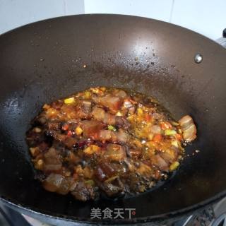 腊味豆腐的做法步骤：7