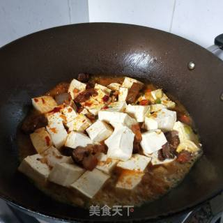 腊味豆腐的做法步骤：9