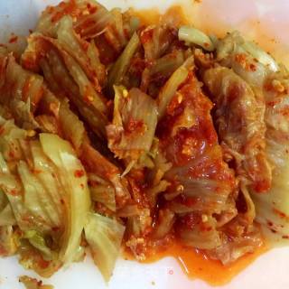 五花肉炒辣白菜的做法步骤：4