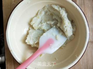 红薯芝士夹心球的做法步骤：3