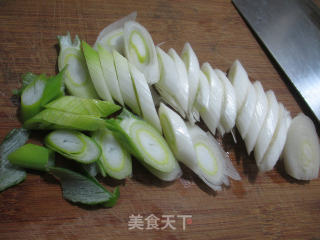 大葱炒牛筋的做法步骤：3