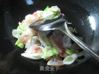 大葱炒牛筋的做法步骤：5