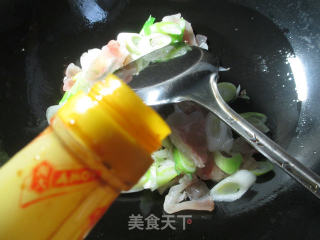 大葱炒牛筋的做法步骤：6