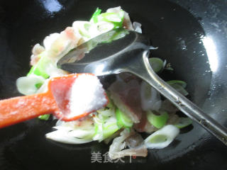 大葱炒牛筋的做法步骤：7