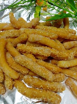 芝麻江米条的做法步骤：22