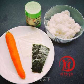 小熊饭团的做法步骤：1