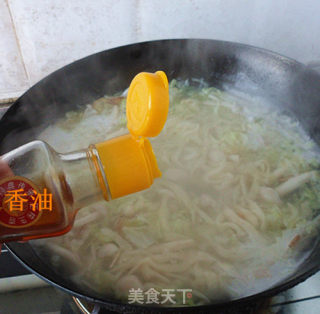 蘑菇白菜面汤的做法步骤：8