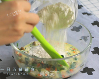 蔬菜软松饼的做法步骤：6