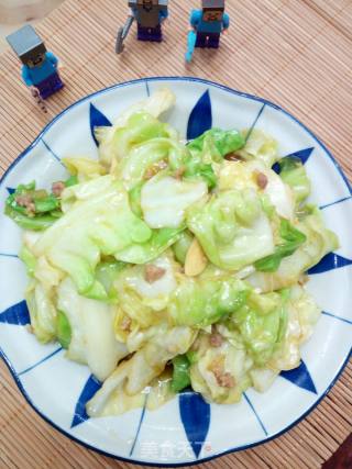 肉末手撕包菜的做法步骤：9