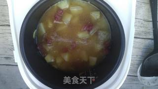 土豆腊肠焖饭的做法步骤：9