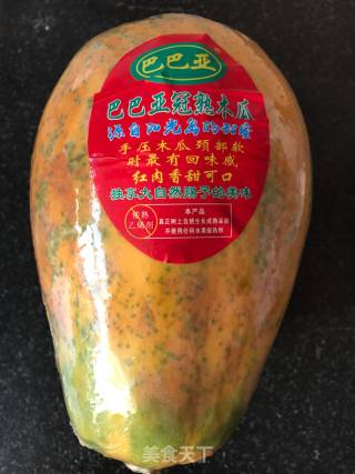 木瓜炖雪蛤的做法步骤：1