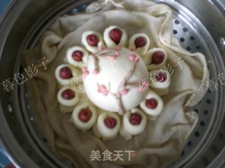 喜鹊登梅馍馍的做法步骤：8