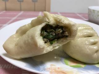 韭菜蘑菇鲜肉包的做法步骤：14