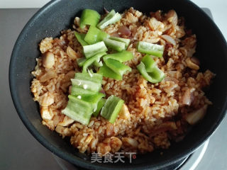 #烤箱美食#咖喱鸡肉焗饭的做法步骤：8