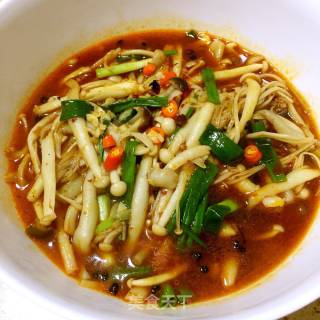 简易版水煮蘑菇的做法步骤：15
