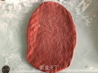 红豆肉松红糟软欧包的做法步骤：7