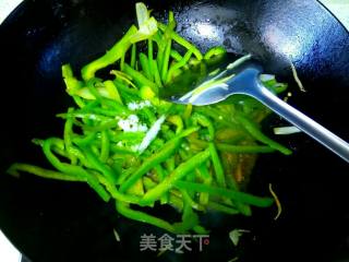青椒鸡丝的做法步骤：11