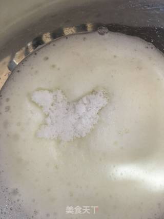 菠菜戚风蛋糕（后蛋法）的做法步骤：7