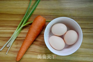 胡萝卜炒鸡蛋的做法步骤：1
