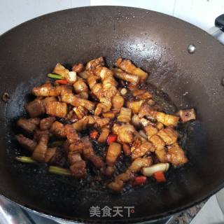 菜干烧五花肉的做法步骤：7