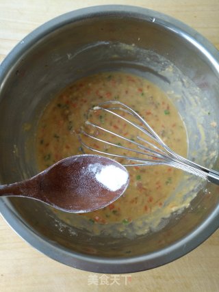 甜甜圈形状的肉松蛋饼的做法步骤：6