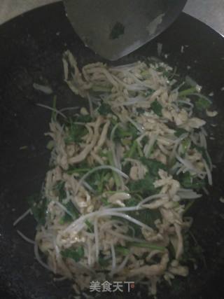 掐菜鸡脯肉丝的做法步骤：11