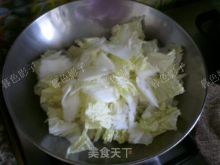 白菜炒木耳的做法步骤：3