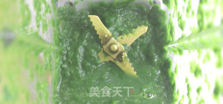 菠菜戚风蛋糕的做法步骤：4