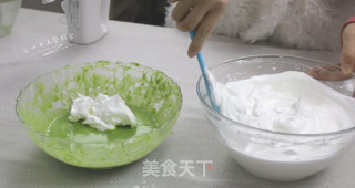 菠菜戚风蛋糕的做法步骤：16