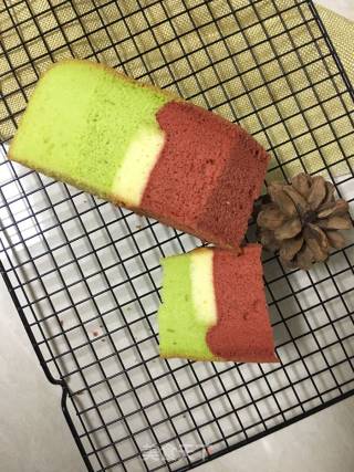 #圣诞#缤纷戚风蛋糕的做法步骤：8