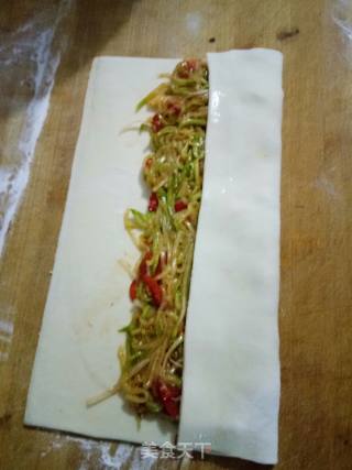 茭瓜煎饼的做法步骤：6