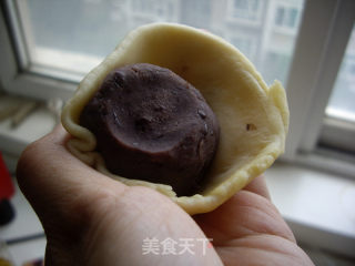 【宫廷御点】蛋黄酥的做法步骤：10