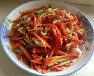 胡萝卜肉丝的做法步骤：9