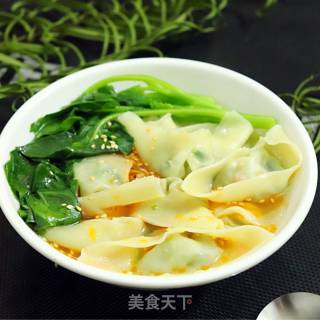 油渣青菜馄饨的做法步骤：7