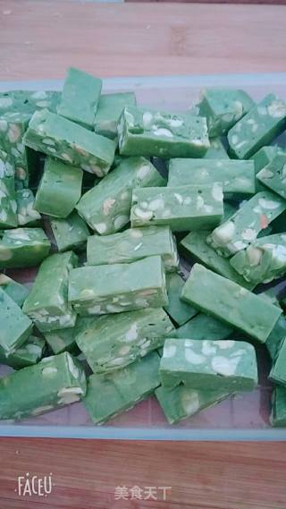 抹茶牛轧糖的做法步骤：9